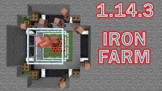 МАЙНКРАФТ 1.14 до 1.15.2 Простая ферма железа | Simple IRON FARM  Minecraft 1.14.4