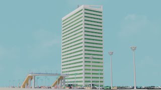 OFFICE TOWER EARTHQUAKE AND COLISION PHYSICS TEST | Blender | Earthquake | Physic | Colision | BCB.