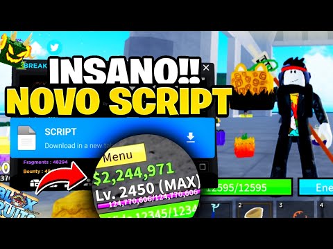 SAIU!!😱 NOVO SCRIPT BLOX FRUITS PARA CELULAR NOVAS FUNÇÕES AUTO FARM - MOBILE e PC