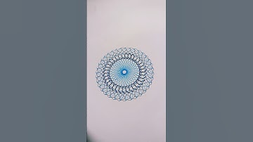 Turning a €1 Spirograph into a Viral Masterpiece | ASMR Calm Sounds! #art #shorts #asmr #spirograph