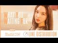 TWICE (トゥワイス) ~ What You Waiting For ~ Line Distribution