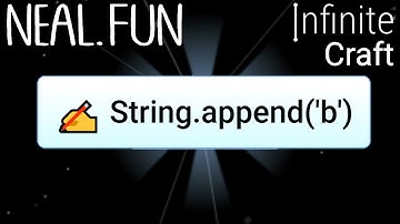 How to Make String.append(