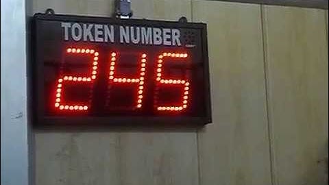 COSYCOM Token Number Display System / टोकन नंबर डिस्प्ले सिस्टम / Take A Number LED System