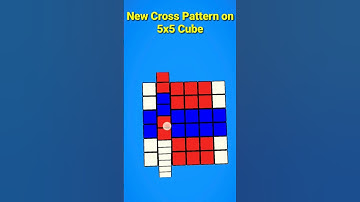 New cross pattern on 5x5 Cube😱 #shorts #viral #youtubeshorts