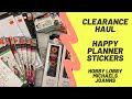 Huge Clearance Happy Planner Sticker and Accessory Haul | Spring 2021 | Hobby Lobby | Michaels