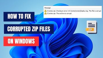 How to Repair a Corrupted ZIP Archive in Windows 11