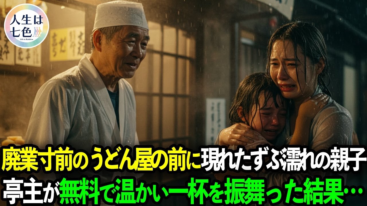 「いいから食ってけ」無一文で表れた母娘を救った一杯のうどん。倒産寸前のボロボロのうどん屋店主と母娘が奇跡を起こすー