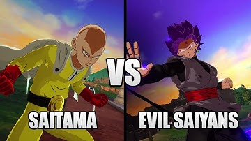 Saitama VS Evil Saiyans (CPU VS CPU) - Dragon Ball Sparking! Zero Mods