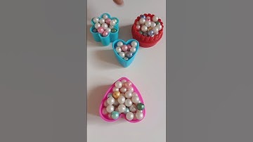 Dil cookie cutter|beads reverse flower set|pearl reverse amazing effect video|colour combinationmoti