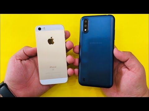 iPhone SE vs Samsung Galaxy A01