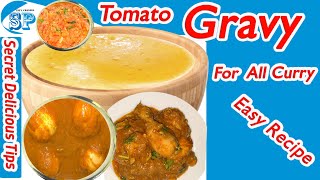 Easy Tomato & Onion Gravy suitable for all curry |Basic Tomato Gravy Recipe |Gravy Recipe Nepali