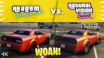 GTA V Next Gen Graphics Mod Comparison - Realism Beyond vs. NVE (Natural Vision Evolved) 2020