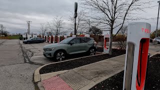 First Tesla Supercharger Road Trip! | Volvo XC40 Recharge | Chicago to Cincinnati with NACS!