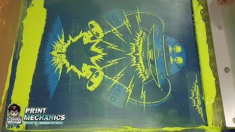 7 Colors Waterbase Silkscreen Printing | Print Mechanics | Screen Life