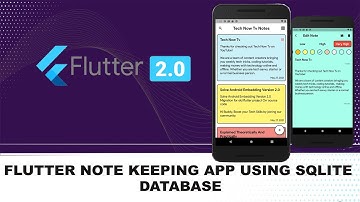 FLUTTER COMPLETE NOTE APP USING SQLITE DATABASE - Staggered GridView