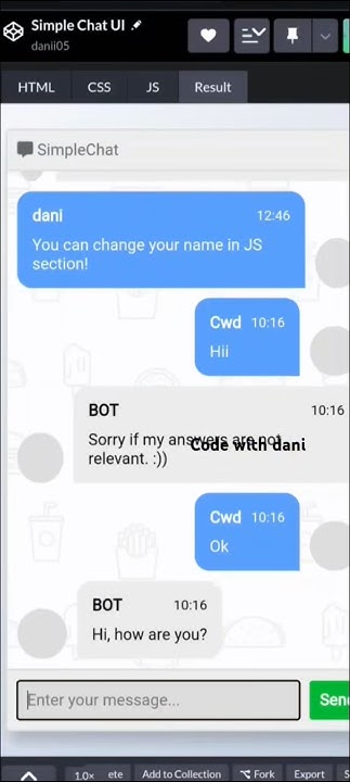 Responsive Chat bot using HTML CSS and JavaScript with source code # ...