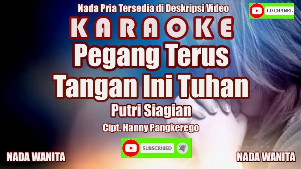 Putri Siagian||Pegang Terus Tangan Ini Tuhan||Karaoke HD