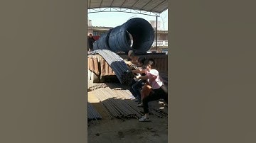 Rebar Unloading Process - Good tools and machinery make work easy