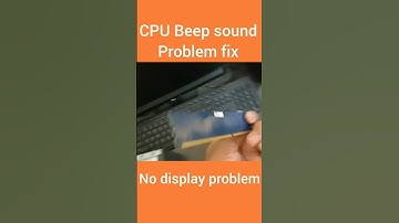 CPU Beep sound problem