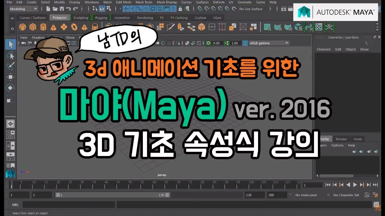 마야(MAYA) 애니메이션 기초 속성식 강의 - 남경현TD