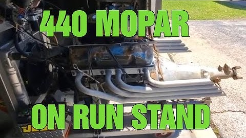 440 MOPAR OPEN HEADER On Engine Run Stand #NoNameNationals