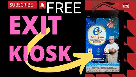 😱Government Tab Kiosk Exit | Remove Kiosk Exit Code [Government Tab Main Kiosk Exit Code Kaise Kare]