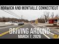 Driving around Norwich &amp; Montville, CT | Two-Town Tour  | 4K