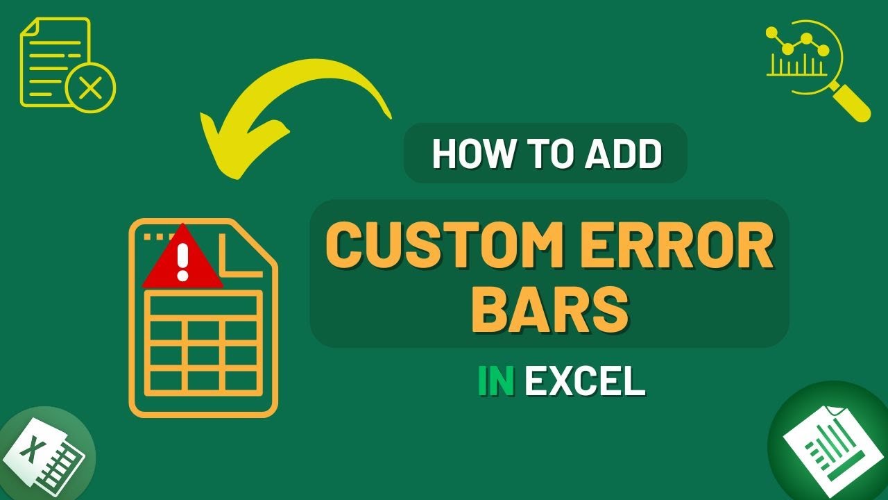 How to Add Custom Error Bars in Excel
