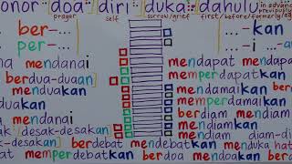 Learn Indonesian 25f Verb 1 1 Prefix Me Per Ber Suffix Kan I An Youtube