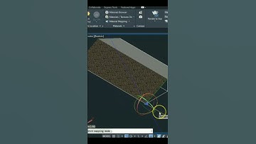 How to Rotate 3d material in Autocad