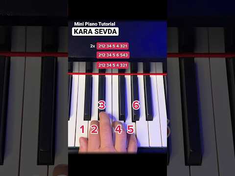 Easy Piano: „Anlatamam“ from Kara Sevda #pianotutorial #easypiano #learnpiano #pianolessons