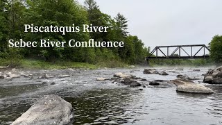 Underwater Drone Footage Piscataquis River Sebec River Confluence