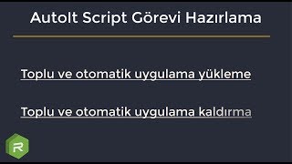 Nasıl Yapılır 02 - Script Görevi Hazırlama