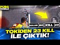 TOKİDEN 23 KİLL İLE ÇIKTIK! İNANILMAZ FİGHT 😨 | PUBG MOBİLE