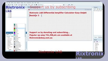 Design Differential Op Amp Calculator Delphi Ep3