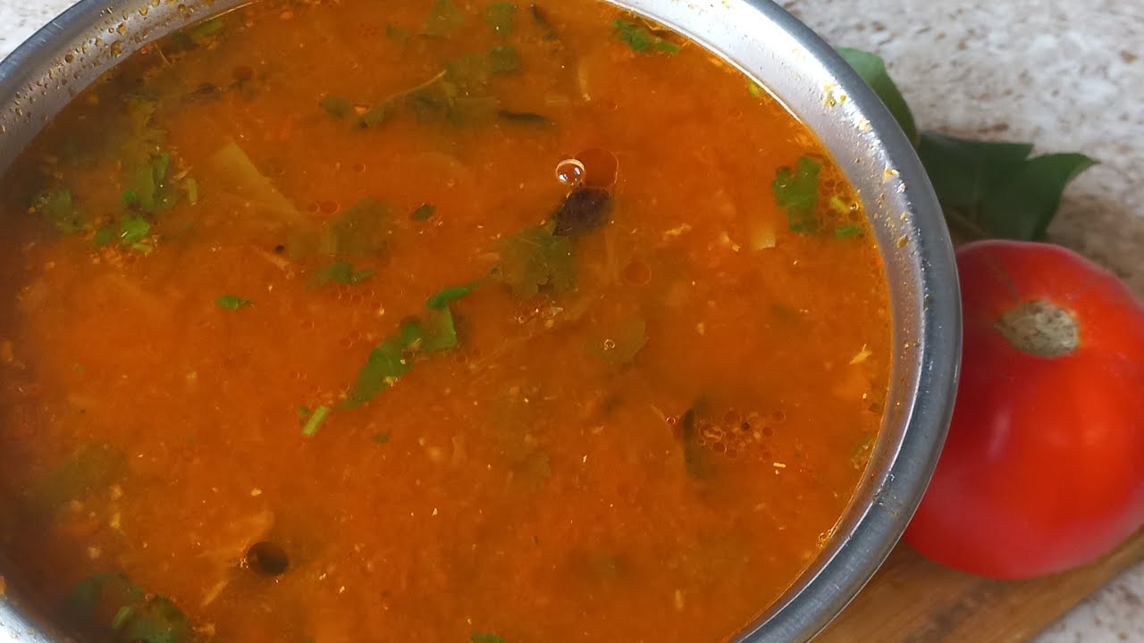 టమోటో రసం 5మినిట్స్ లో  ఇలా పెడితే రుచి అదిరిపొద్ది బాగా అన్నం బాగా జీర్ణం అవుతుంది 