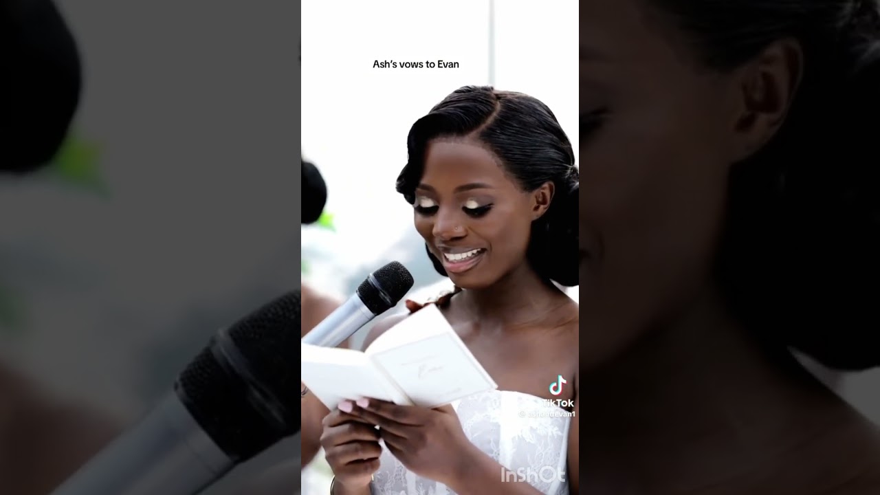 Ash and evans emotional vows to each other during their wedding 💍💍🤍🖤/watch till the end