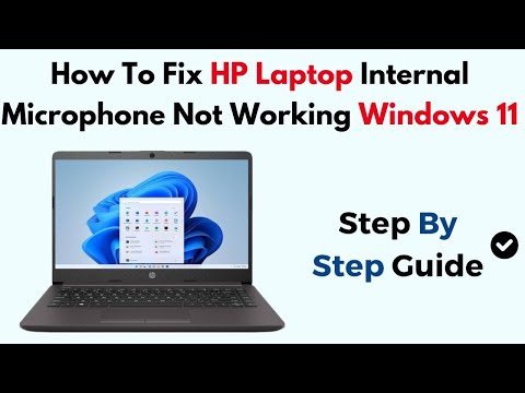 How To Fix HP Laptop Internal Microphone Not Working Windows 11 by Geo Statology