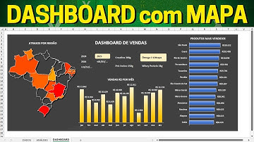 Como Fazer Dashboard com Mapa no Excel | Interativo e Moderno