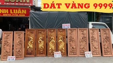 Báo Giá | Tranh cá chép dát vàng ta gỗ hương gỗ gõ