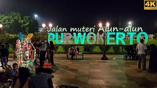 Night Walking Alun Alun Purwokerto ‼️mlaku mlaku in the Purwokerto City Square❗Banyumas Central Java