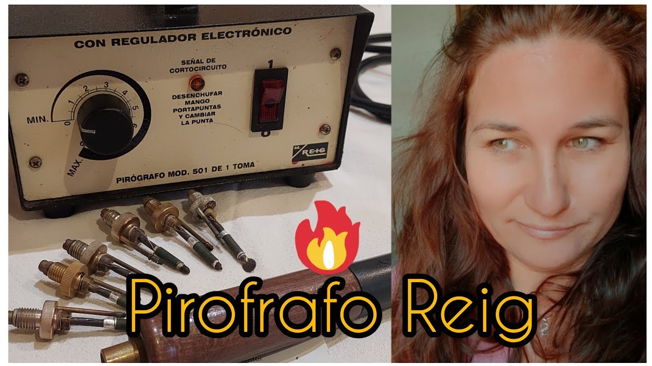 TRUCOS PARA PIROGRABAR | Cuidado de las puntas y funciones del pirograbador REIG | aprende fácil