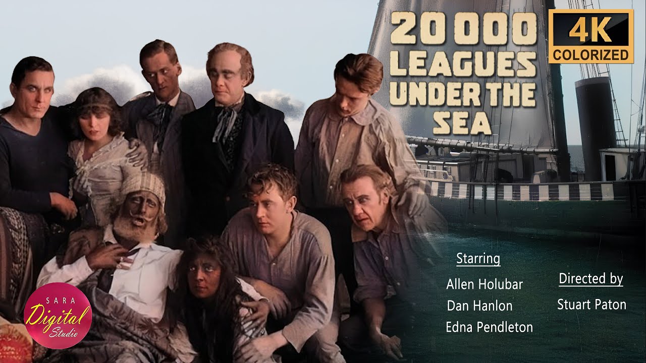20,000 Leagues Under The Sea (1916) COLOR | 4K | Sci-Fi | Allen Holubar, Dan Hanlon, Edna Pendleton