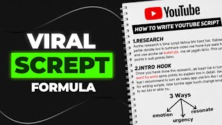How to Write YouTube Scripts Like a Pro (2X Watch Time)