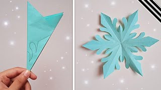 How to Make 6Pointed Snowflakes with Paper and Scissors, Christmas Decorations 2022,paper snowflake