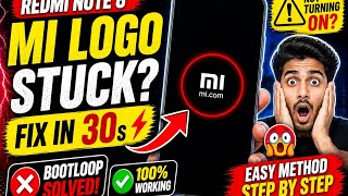 Redmi Note 8 MI Logo Problem Fix 🔥 Easy Method (No PC)