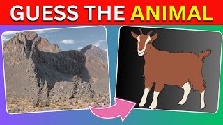 Guess The Hidden Animals By ILLUSION 🦌🐈🐘 OPTICAL ILLUSION - Test Your Eyes 👀
