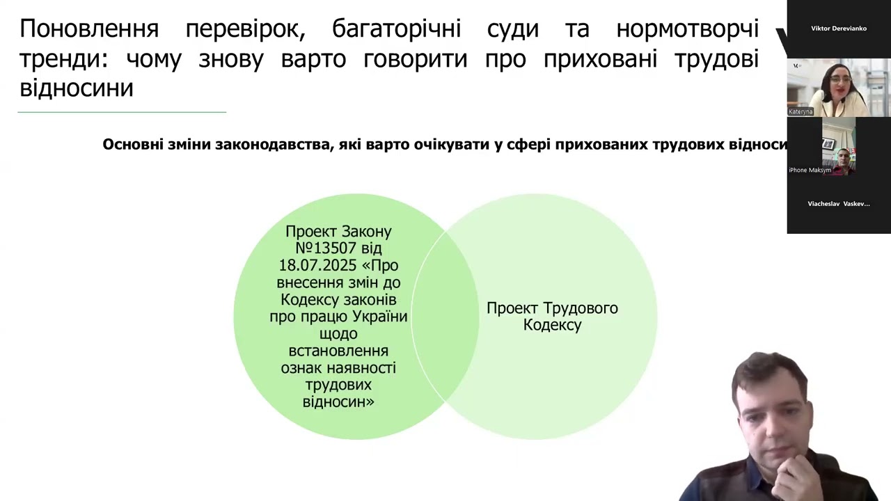 Приховані трудові відносини VS Держпраці: на що звернути увагу. Онлайн зустріч HR комітету EBA