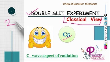 Double Slit Experiment Classical View || Quantum Mechanics || CSIRNET, MSc, BSc, IITJAM, BARC