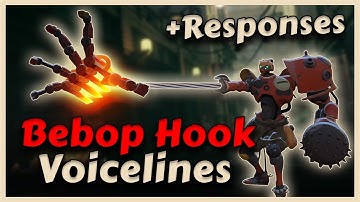 All Bebop Hook Voicelines (+Hero Responses to getting hooked) | Valve´s Deadlock